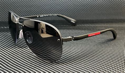 Prada Linea Rossa Polarised PS 56MS Sunglasses in Black 